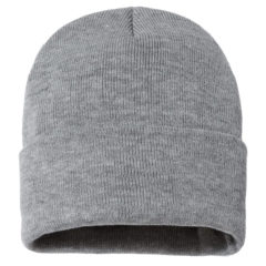 Sportsman Sherpa Lined 12″ Knit Beanie - grey