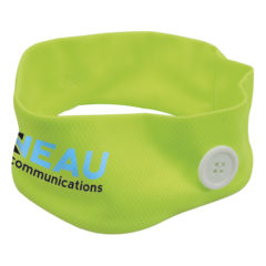 Cooling Headband with Buttons - lime