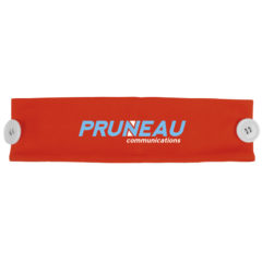 Cooling Headband with Buttons - orange
