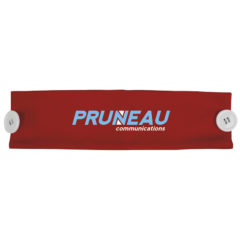 Cooling Headband with Buttons - red