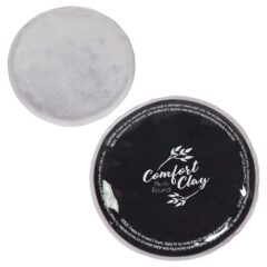 Plush Round ComfortClay® Hot/Cold Pack - whf-cr17bk