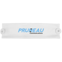 Cooling Headband with Buttons - white