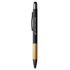 Aidan Bamboo Stylus Pen - 11124_BLK_Silkscreen