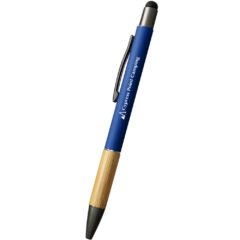 Aidan Bamboo Stylus Pen - 11124_BLU_Silkscreen