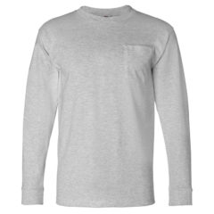 Bayside USA Made Long Sleeve T-Shirt with Pocket - 17303_f_fl