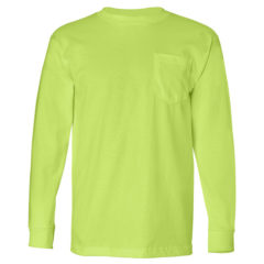 Bayside USA Made Long Sleeve T-Shirt with Pocket - 17304_f_fl