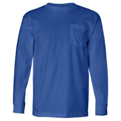 Bayside USA Made Long Sleeve T-Shirt with Pocket - 17306_f_fl