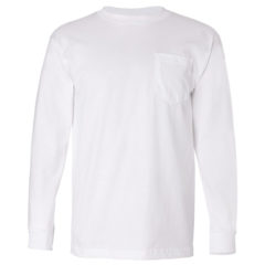 Bayside USA Made Long Sleeve T-Shirt with Pocket - 17307_f_fl