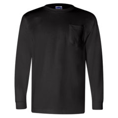 Bayside USA Made Long Sleeve T-Shirt with Pocket - 17622_f_fl