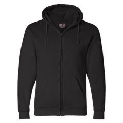 Bayside USA Made Full-Zip Hooded Sweatshirt - 19609_f_fl