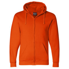 Bayside USA Made Full-Zip Hooded Sweatshirt - 19610_f_fl