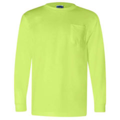 Bayside USA Made Long Sleeve T-Shirt with Pocket - 29960_f_fm