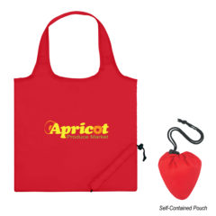 Foldaway Tote Bag with Antimicrobial Additive - 30011_RED_Colorbrite
