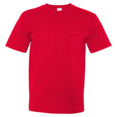 Bayside USA Made Short Sleeve T-Shirt with Pocket - 36722_f_fl