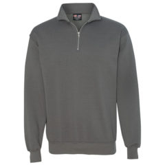 Bayside USA Made Quarter-Zip Pullover Sweatshirt - 45671_f_fl