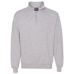 Bayside USA Made Quarter-Zip Pullover Sweatshirt - 45673_f_fl