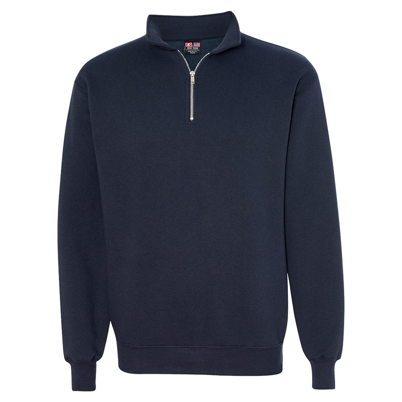 Bayside USA Made Quarter-Zip Pullover Sweatshirt - Show Your Logo