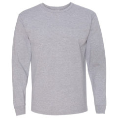 Bayside USA Made 100% Cotton Long Sleeve T-Shirt - 45683_f_fl