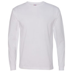 Bayside USA Made 100% Cotton Long Sleeve T-Shirt - 45686_f_fl