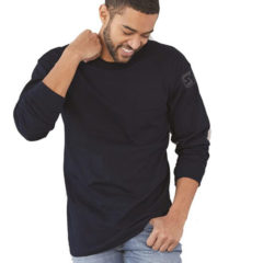 Bayside USA Made Long Sleeve T-Shirt with Pocket