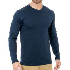 Bayside Unisex Fine Jersey Long Sleeve Crewneck T-Shirt - 77737_fm