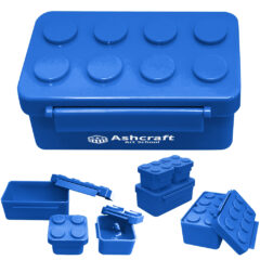 Building Blocks Stackable Lunch Containers - 78123_BLU_Silkscreen