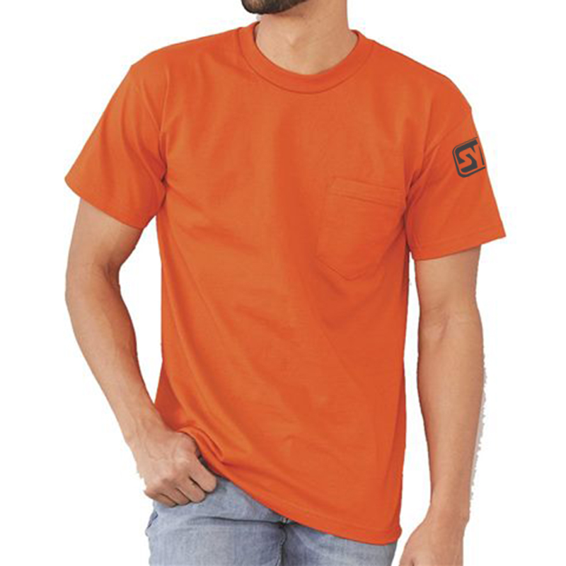 Bayside USA Made Short Sleeve T-Shirt with Pocket - 88_fm