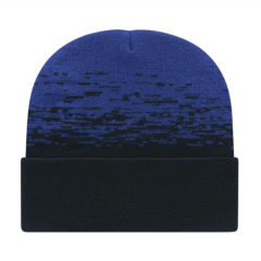 Cap America Static Pattern Knit Cuffed Beanie – Made in the USA - 94072_f_fl