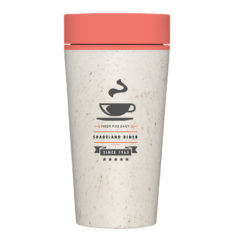 Circular Recycled Coffee Cup – 12 oz - CC12CSC_coral_42943