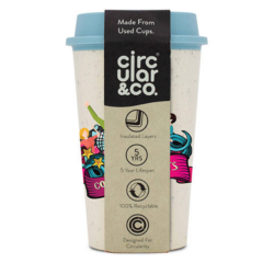 Circular® Now Recycled Coffee Cup – 12 oz - Now retail sleeve