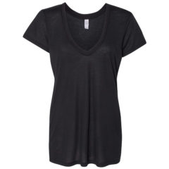 Alternative Women’s Slinky Jersey V-Neck T-Shirt - black