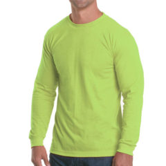 Bayside USA Made Long Sleeve Performance T-Shirt - limegreen