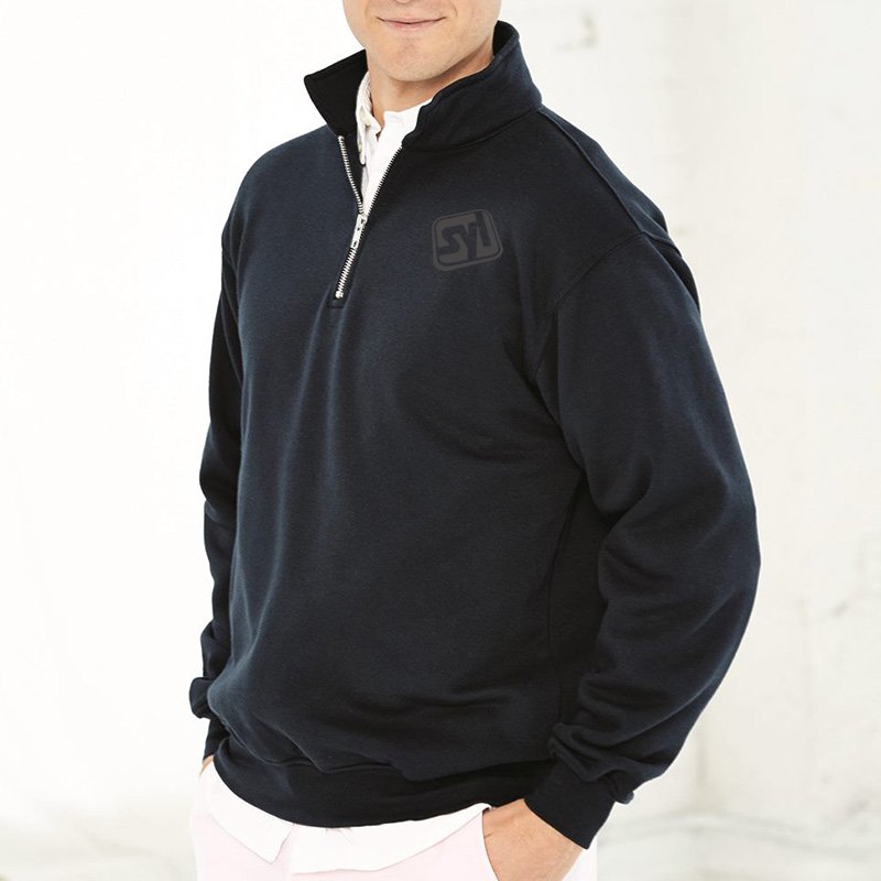 Bayside USA Made Quarter-Zip Pullover Sweatshirt - main