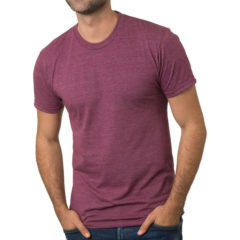 Bayside USA Made Triblend Crewneck T-Shirt - maroon