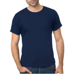 Bayside Unisex Fine Jersey Crewneck Tee - navy