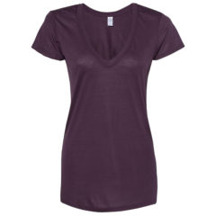 Alternative Women’s Slinky Jersey V-Neck T-Shirt - pur