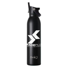 Swig Matte Water Bottle With Flip and Sip Lid – 20 oz - swigblack