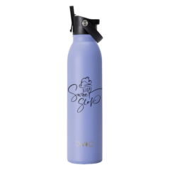 Swig Matte Water Bottle With Flip and Sip Lid – 20 oz - swighydrangea
