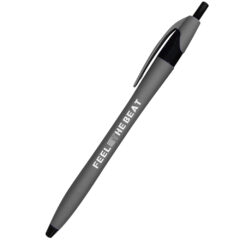 Ellie Rubberized Dart Pen - 10111_GRA_Silkscreen