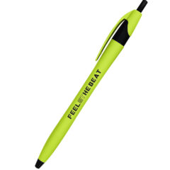 Ellie Rubberized Dart Pen - 10111_LIM_Silkscreen