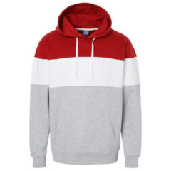 J. America Varsity Fleece Colorblocked Hooded Sweatshirt - 103759_f_fm