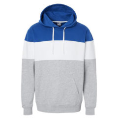 J. America Varsity Fleece Colorblocked Hooded Sweatshirt - 103760_f_fm