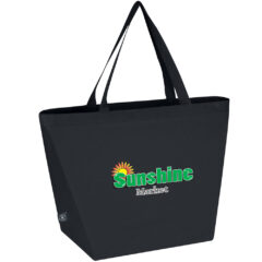 Eco-Friendly Non-Woven Budget Tote Bag with 100% rPET Material - 30000_BLK_Colorbrite