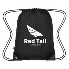 Eco-Friendly Small Sports Pack with 100% RPET Material - 3896_BLK_Silkscreen