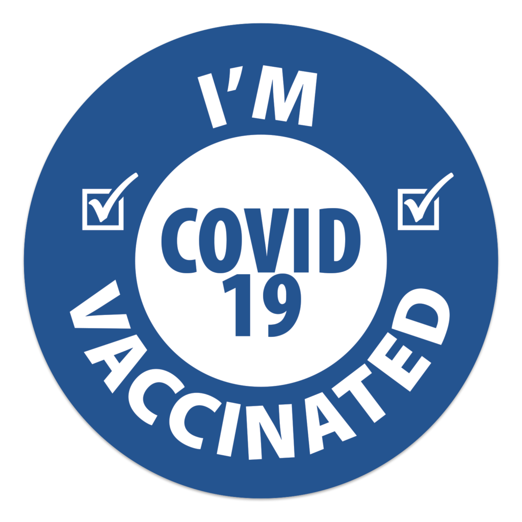 COVID-19 Vaccination Sticker - 596101_Covid-Vaccinated