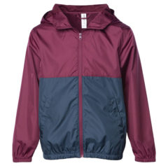 Independent Trading Co. Youth Lightweight Windbreaker Full-Zip Jacket - 77183_f_fl