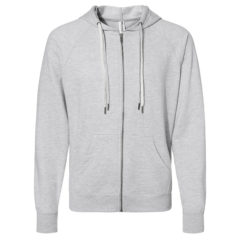 Independent Trading Co. Icon Unisex Lightweight Loopback Terry Full-Zip Hooded Sweatshirt - 89741_f_fl