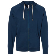 Independent Trading Co. Icon Unisex Lightweight Loopback Terry Full-Zip Hooded Sweatshirt - 89746_f_fl