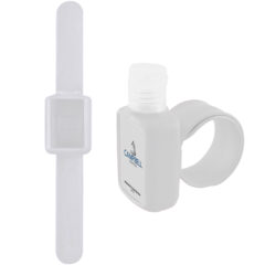 Hand Sanitizer with Slap Wristband - 95101_WHT_clearlabel