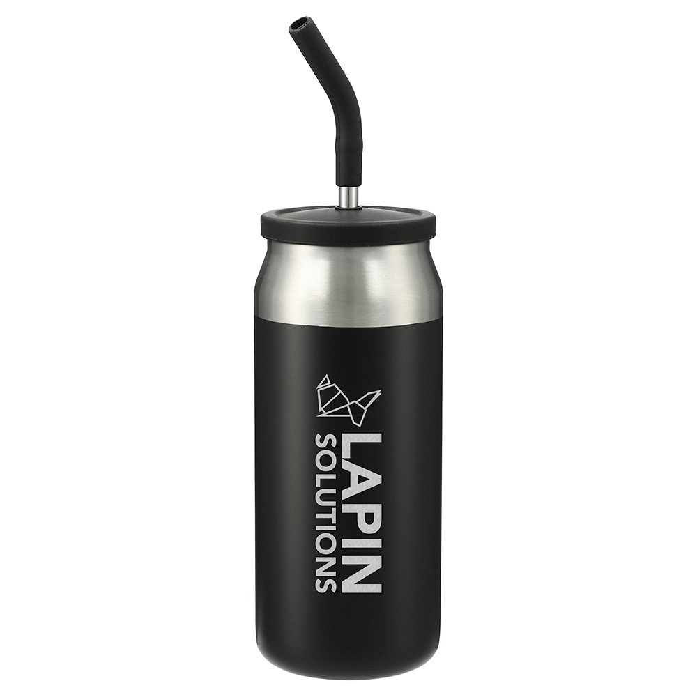 Gusto Stainless Steel Tumbler and Straw – 23 oz - download 1